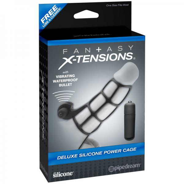 Deluxe Silicone Power Cage - Black